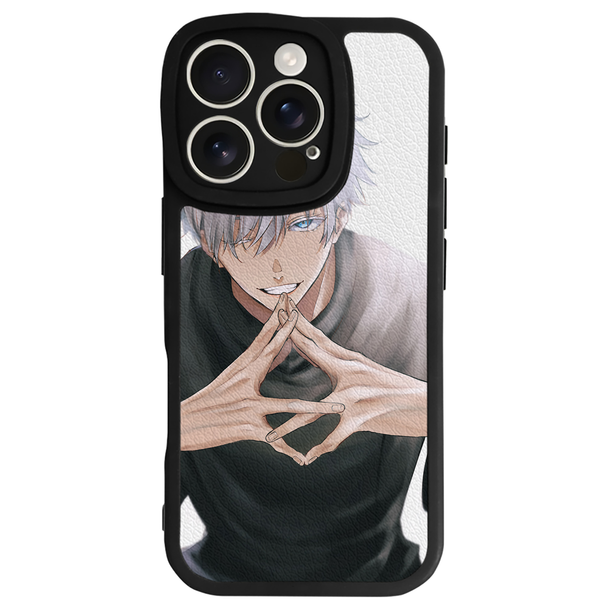 （画像用） 呪術廻戦 Jujutsu Kaisen 【iPhone 16シリーズ対応】シリコンスマホケース（レザー調） 材質：シリコン
